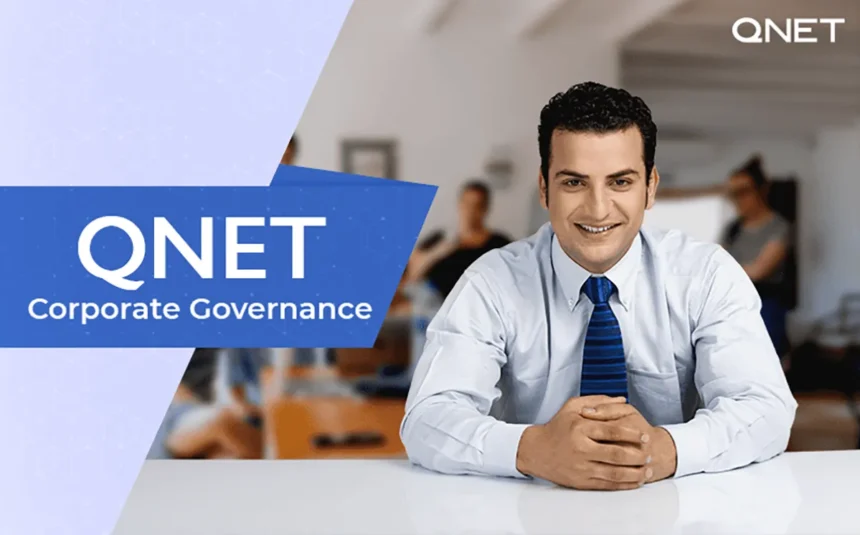 QNET entrepreneur in his office
