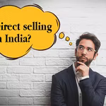 A young businessman wondering if direct selling is legal