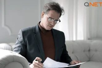 An entrepreneur reading