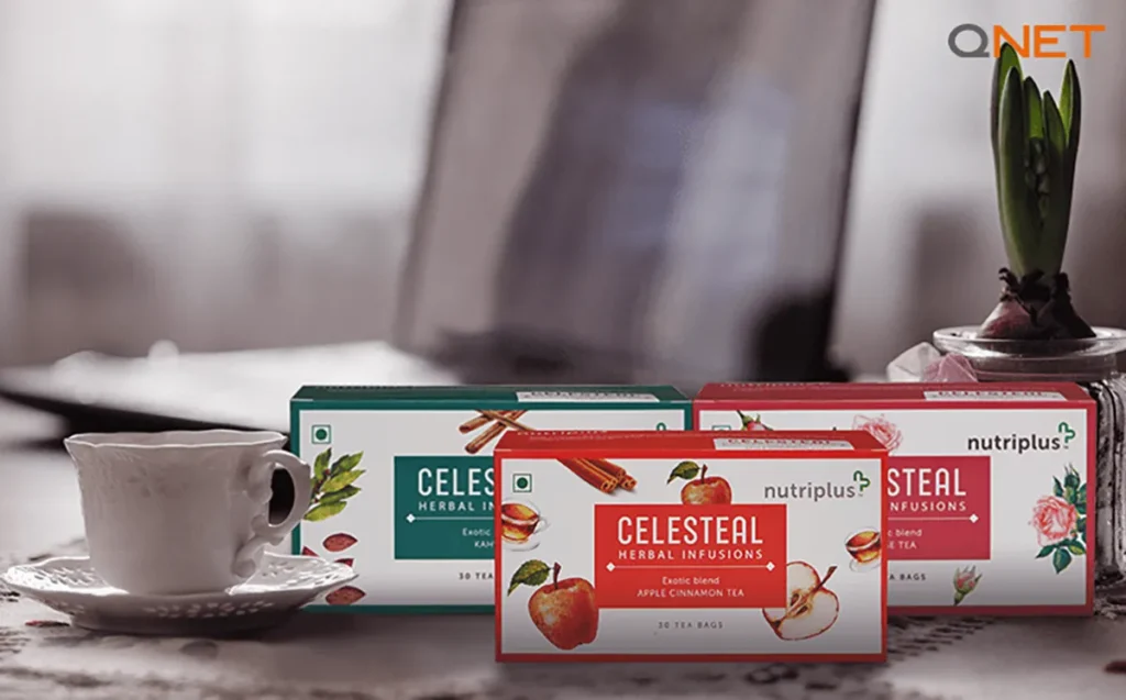 Nutriplus Celesteal Herbal Green Tea Infusions from QNET India