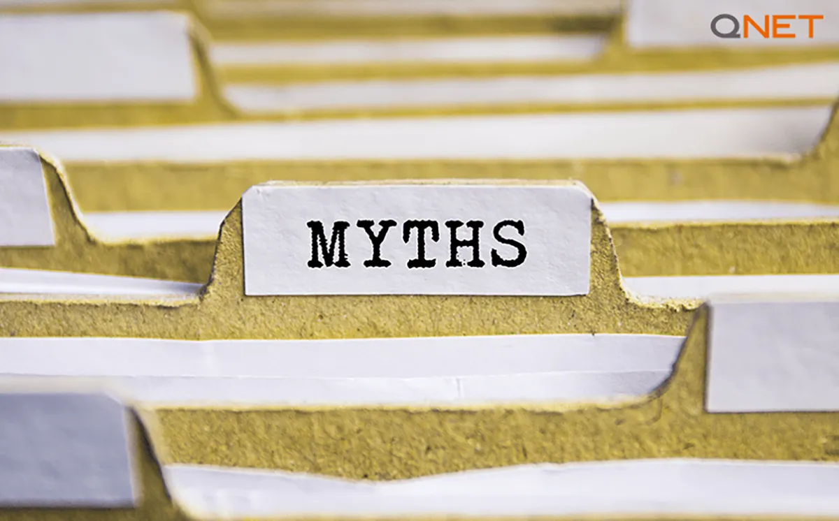 organized folders that says myth