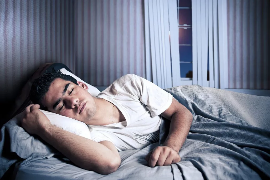 complete wellbeing : boy in deep sleep